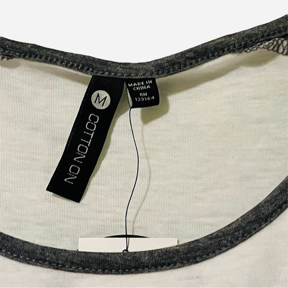 Cotton On Don’t Trust Me Burnout Raglan Baseball Tee - Picture 3 of 3